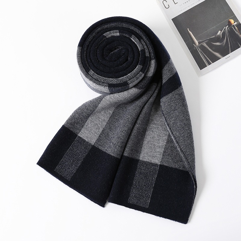 Luxury Scarf Man Winter Warm W – Muffler Men Wool Bewertung und Preis