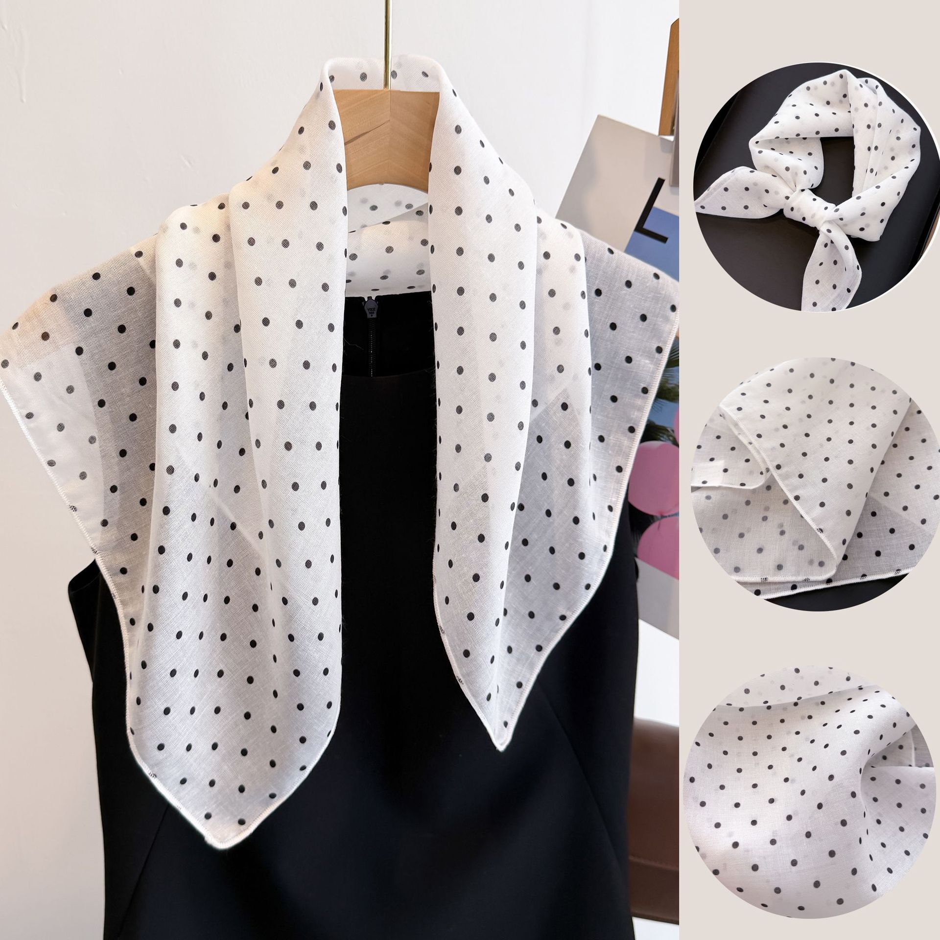 50cm Cotton Linen Square Scarf – Bandana Cotton Bewertung und Preis