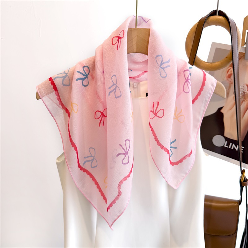 50cm Cotton Linen Square Scarf – Bandana Cotton Bewertung und Preis