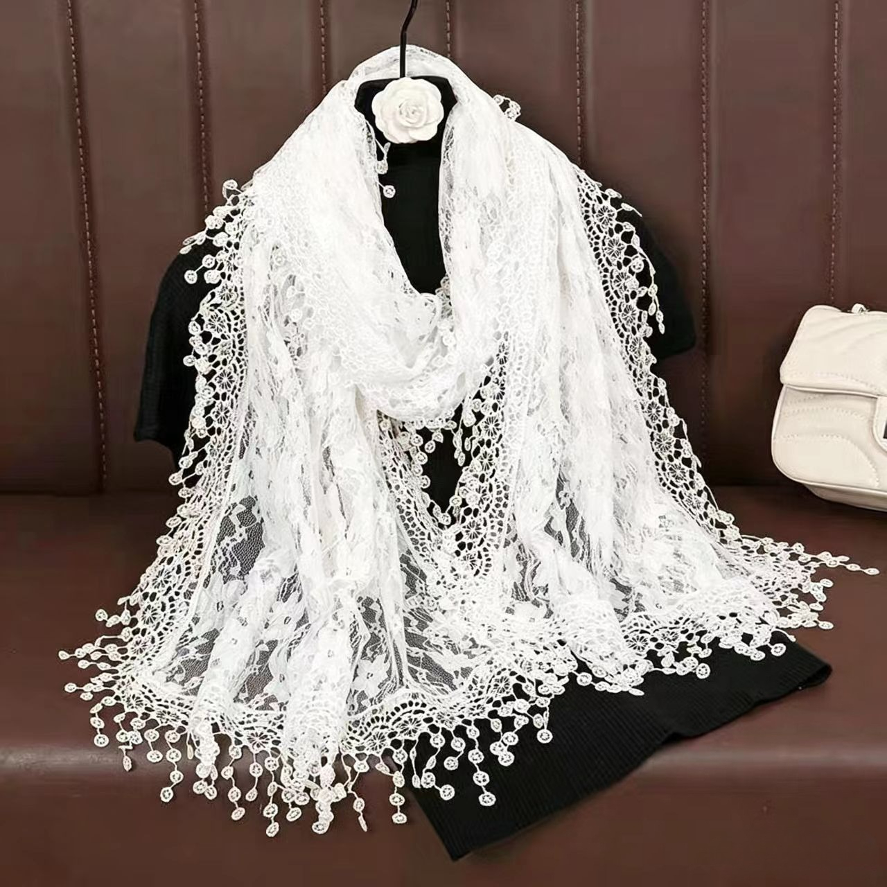 New Embroidery Lace Scarf Shaw – Stole Wedding Shawl Bewertung und Preis