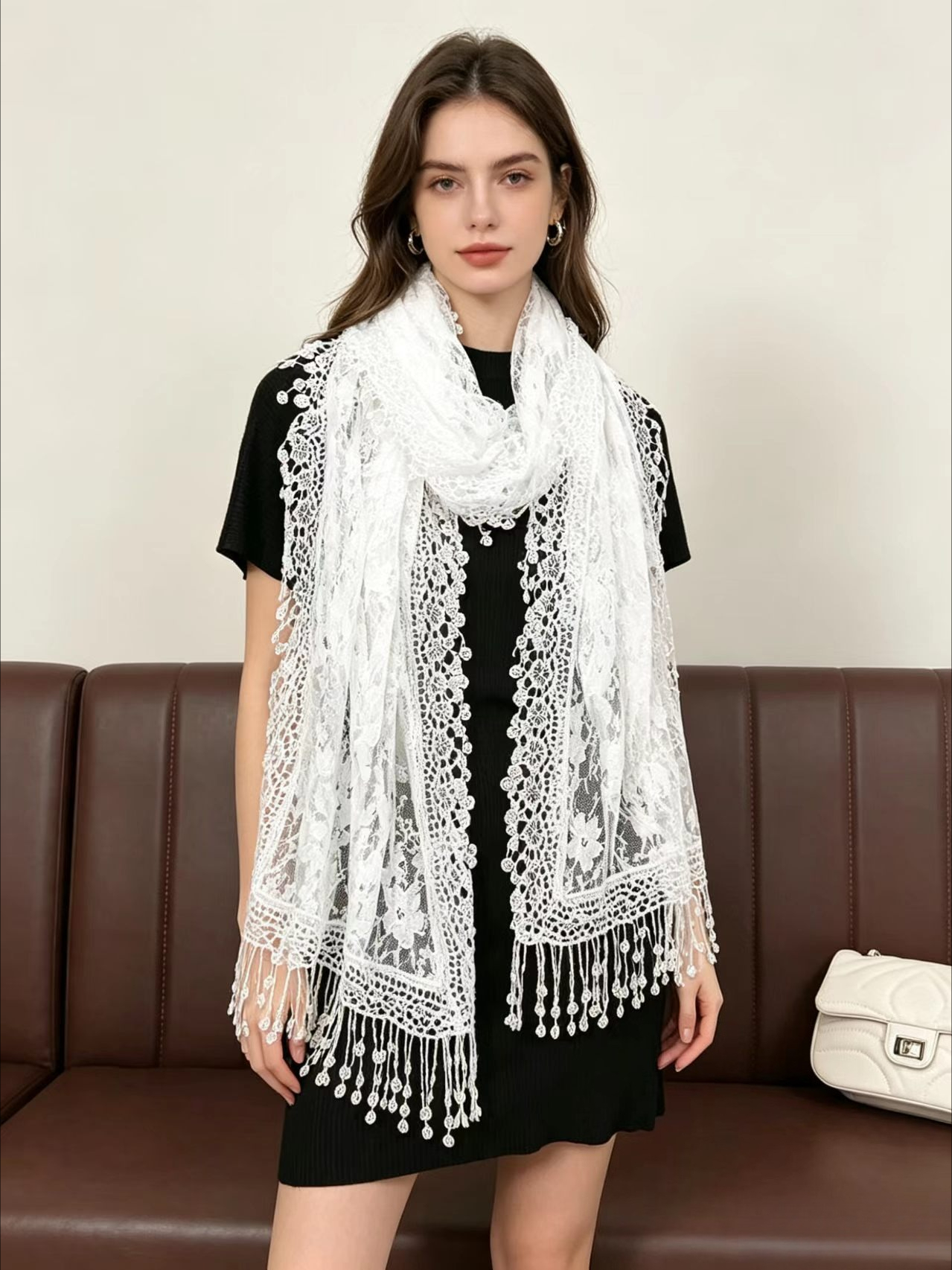 New Embroidery Lace Scarf Shaw – Stole Wedding Shawl Bewertung und Preis