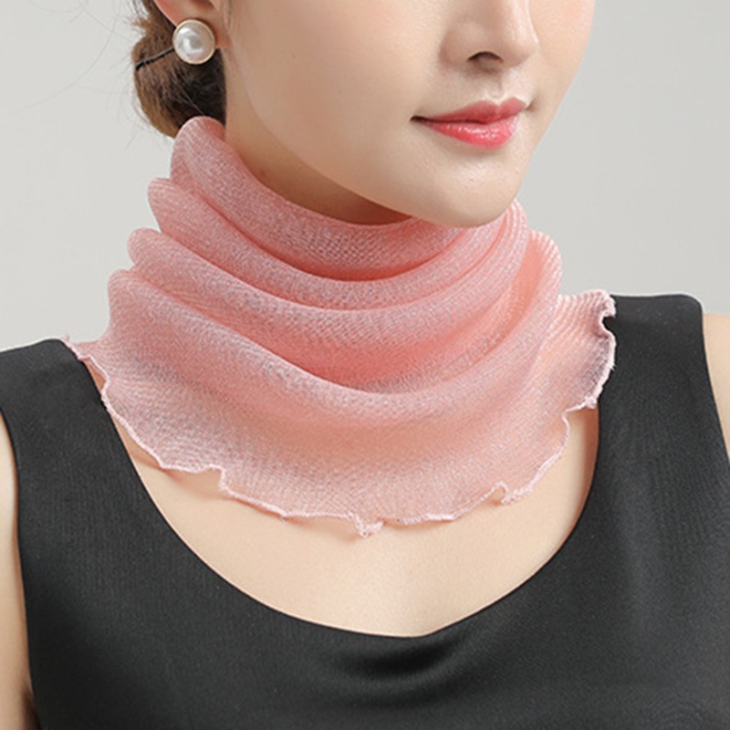 Spring Summer Chiffon Neck Col – Ascot Neck Scarf Bewertung und Preis