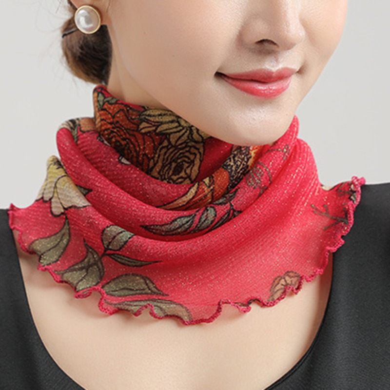 Spring Summer Chiffon Neck Col – Ascot Neck Scarf Bewertung und Preis