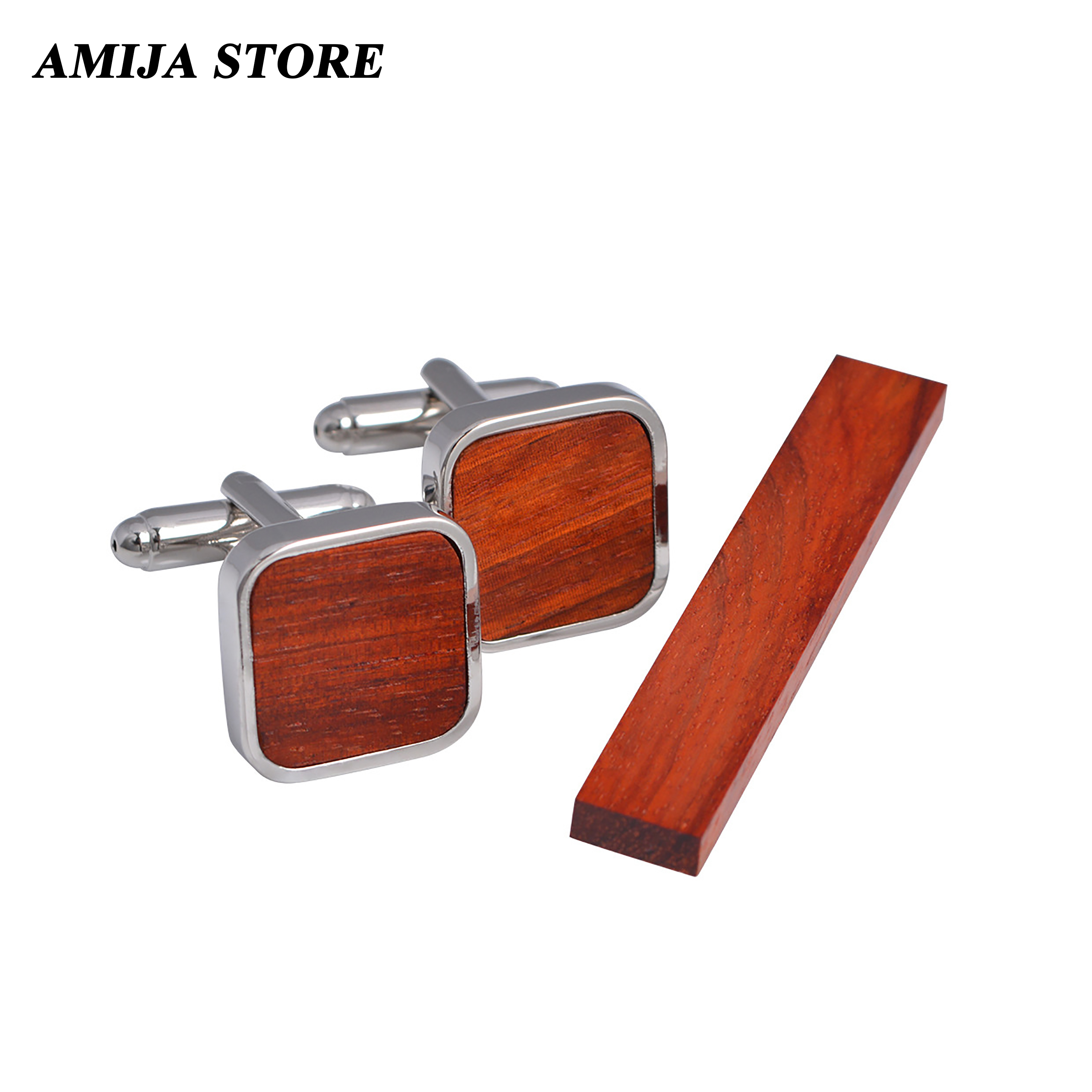 High Quality Wooden Cufflinks  – Tie Bar Set Gift Bewertung und Preis