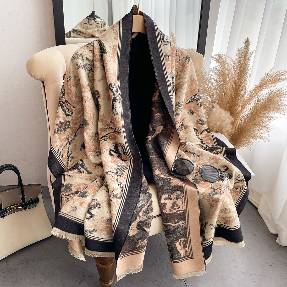 Luxury Winter Cashmere Scarf W – Woven Scarf Blanket Bewertung und Preis