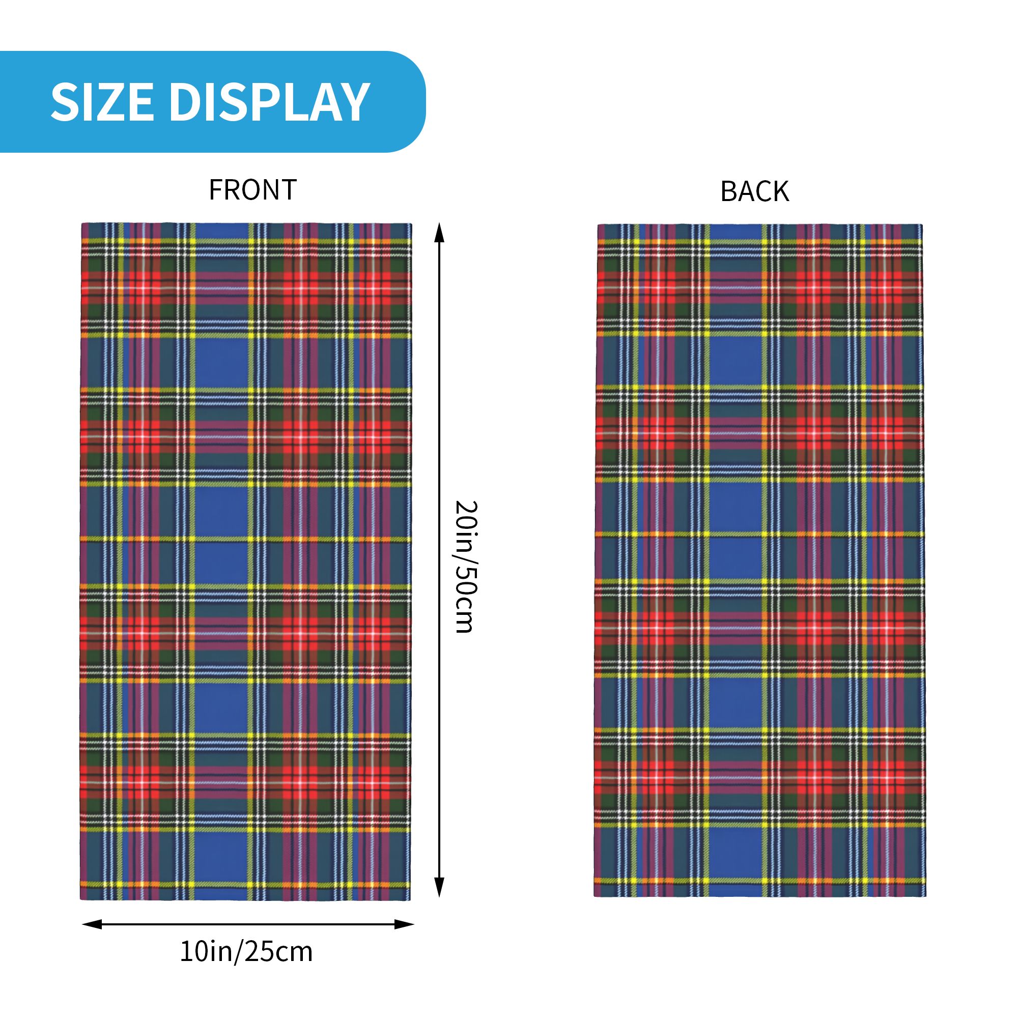 Custom Royal Tartan Plaid Wint – Neck Warmer Tube Bewertung und Preis
