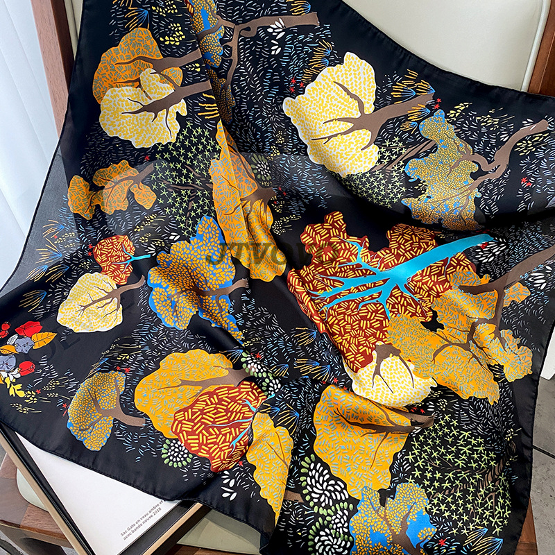 70x70cm Women Scarf Silk Feeli – Ascot Neck Scarf Bewertung und Preis