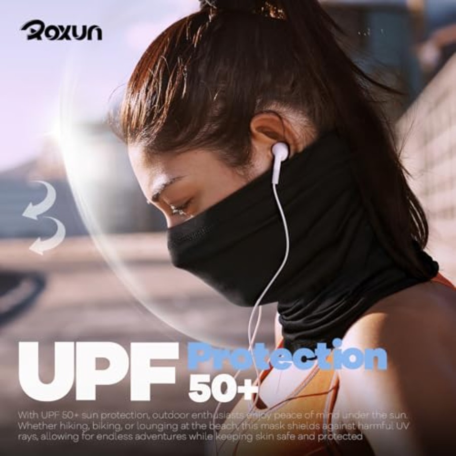 ROXUN 4 Pack Neck Gaiter, Cool – Face Scarf Mask Bewertung und Preis