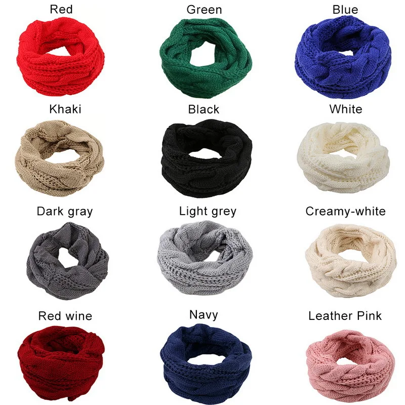 Men Women Boys Girls Thick Rib – Infinity Scarf Knit Bewertung und Preis