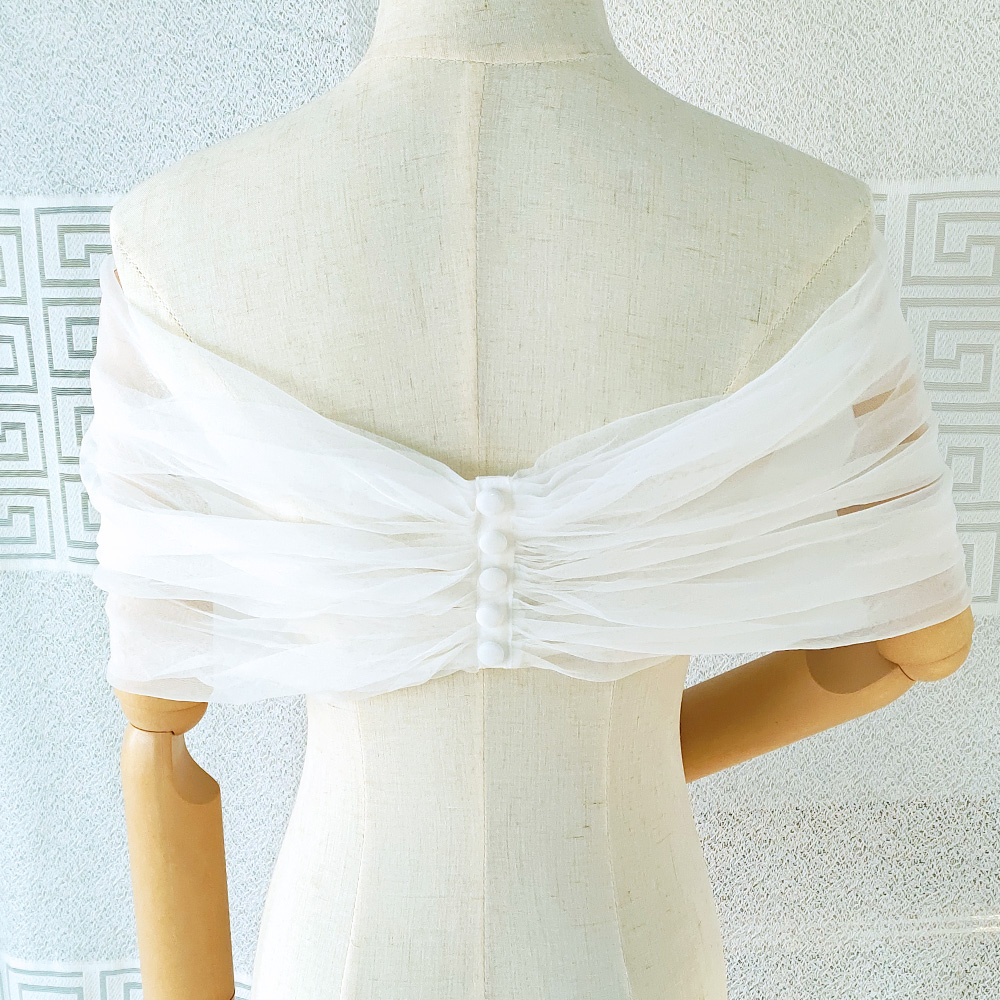 Women Pleated Tulle Sheer Wrap – Stole Wedding Shawl Bewertung und Preis