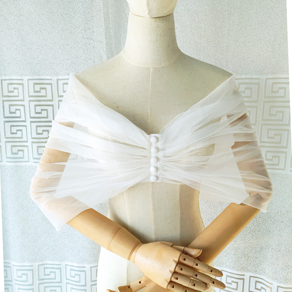 Women Pleated Tulle Sheer Wrap – Stole Wedding Shawl Bewertung und Preis