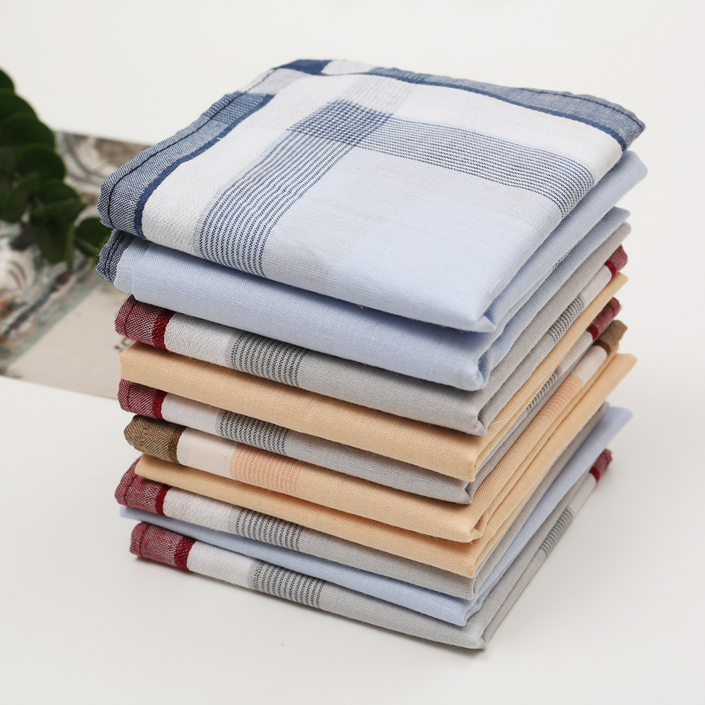 Men's Pure Cotton Yarn-Dyed Ha – Handkerchief Cotton Men Bewertung und Preis