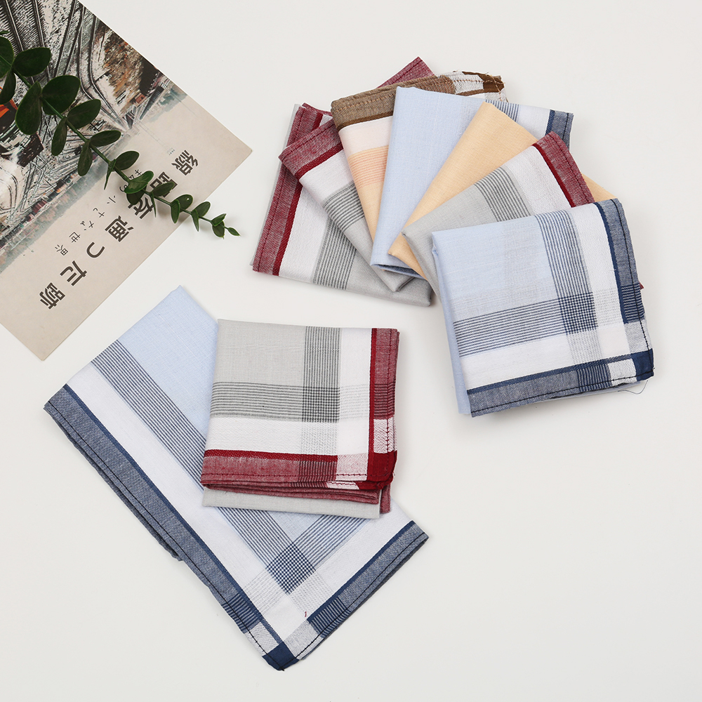Men's Pure Cotton Yarn-Dyed Ha – Handkerchief Cotton Men Bewertung und Preis