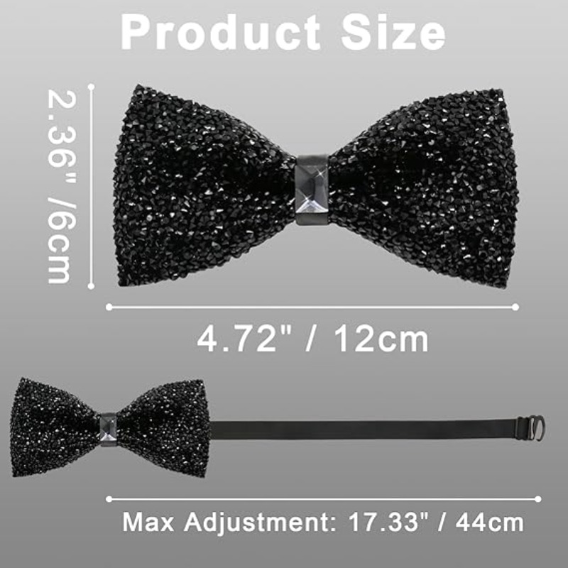 Fashion Rhinestone Bow Ties fo – Bow Tie Pre Tied Bewertung und Preis