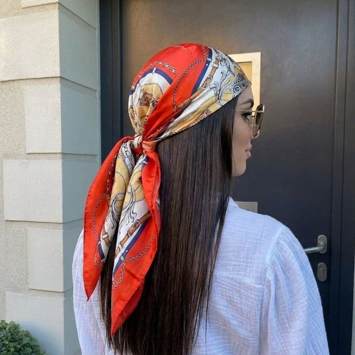 New Silk Shawl Square Scarf Fo – Head Wrap Turban Bewertung und Preis