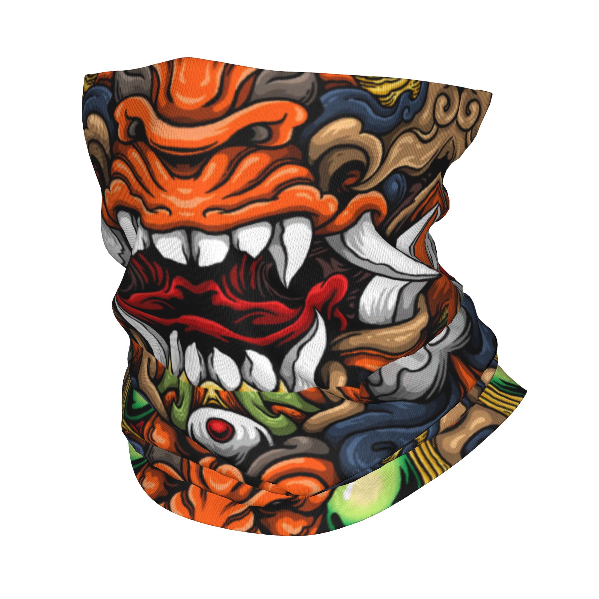 Custom Samurai Demon Oni Winte – Neck Warmer Tube Bewertung und Preis