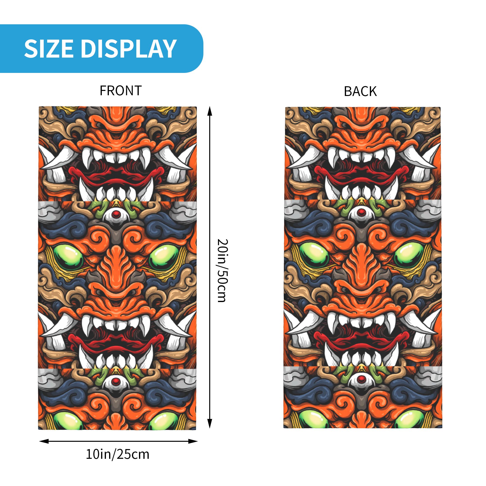 Custom Samurai Demon Oni Winte – Neck Warmer Tube Bewertung und Preis