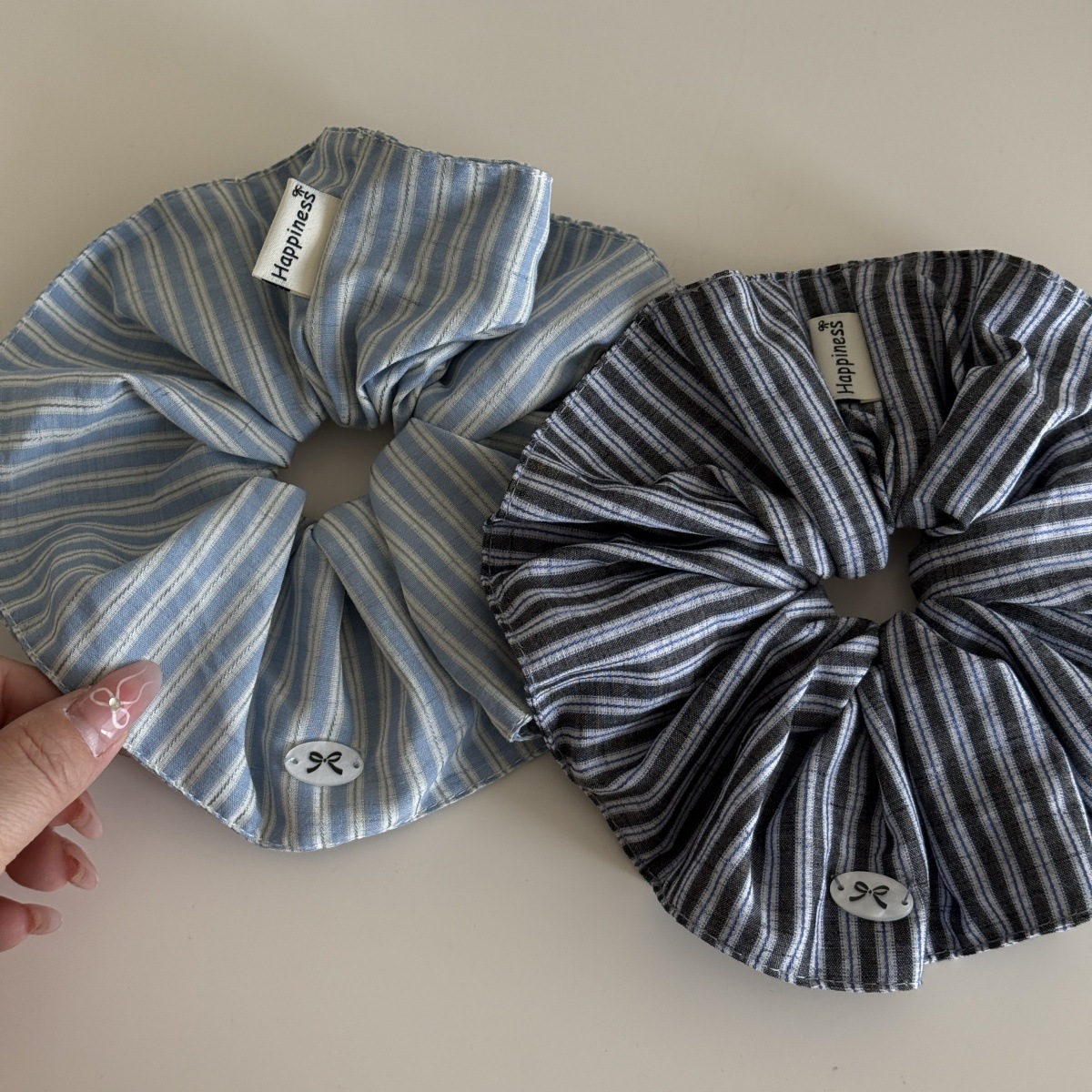 Korea Fashion Stripe Hair Rubb – Silk Tie Striped Bewertung und Preis