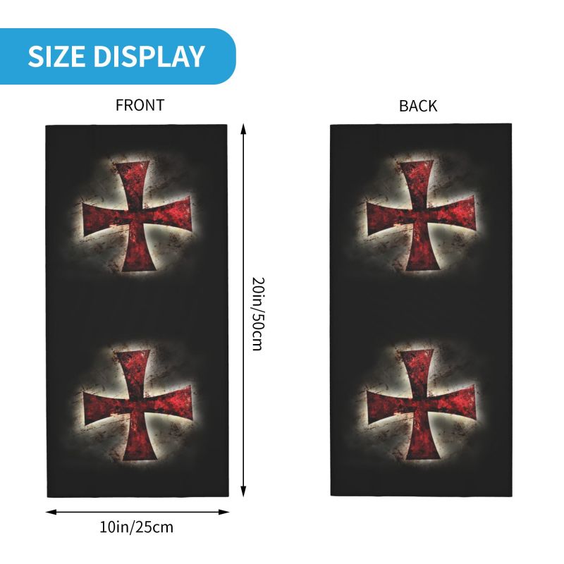 Custom Knights Templar Flag Ba – Neck Warmer Tube Bewertung und Preis