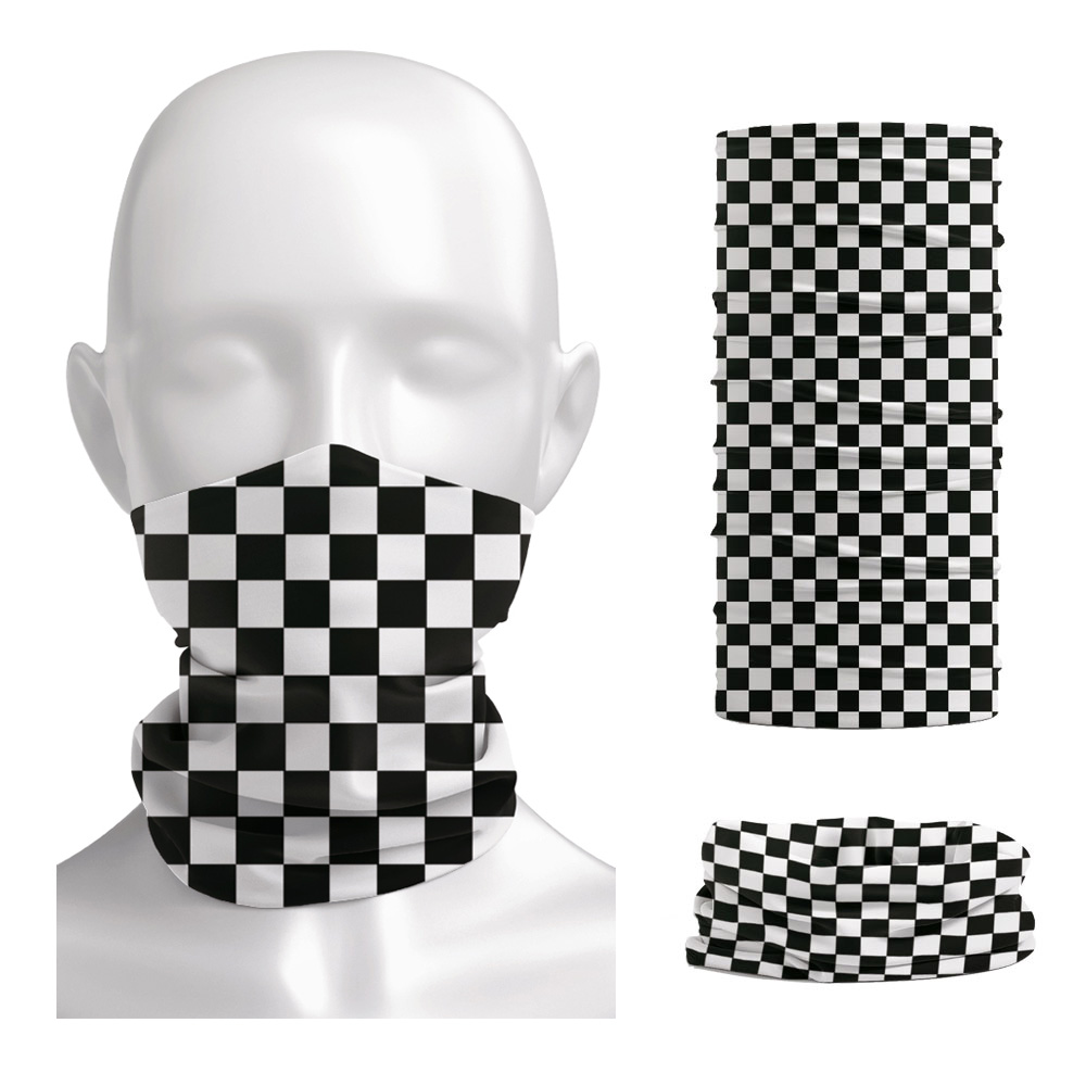 Checkered Ska Printed Headband – Neck Warmer Tube Bewertung und Preis