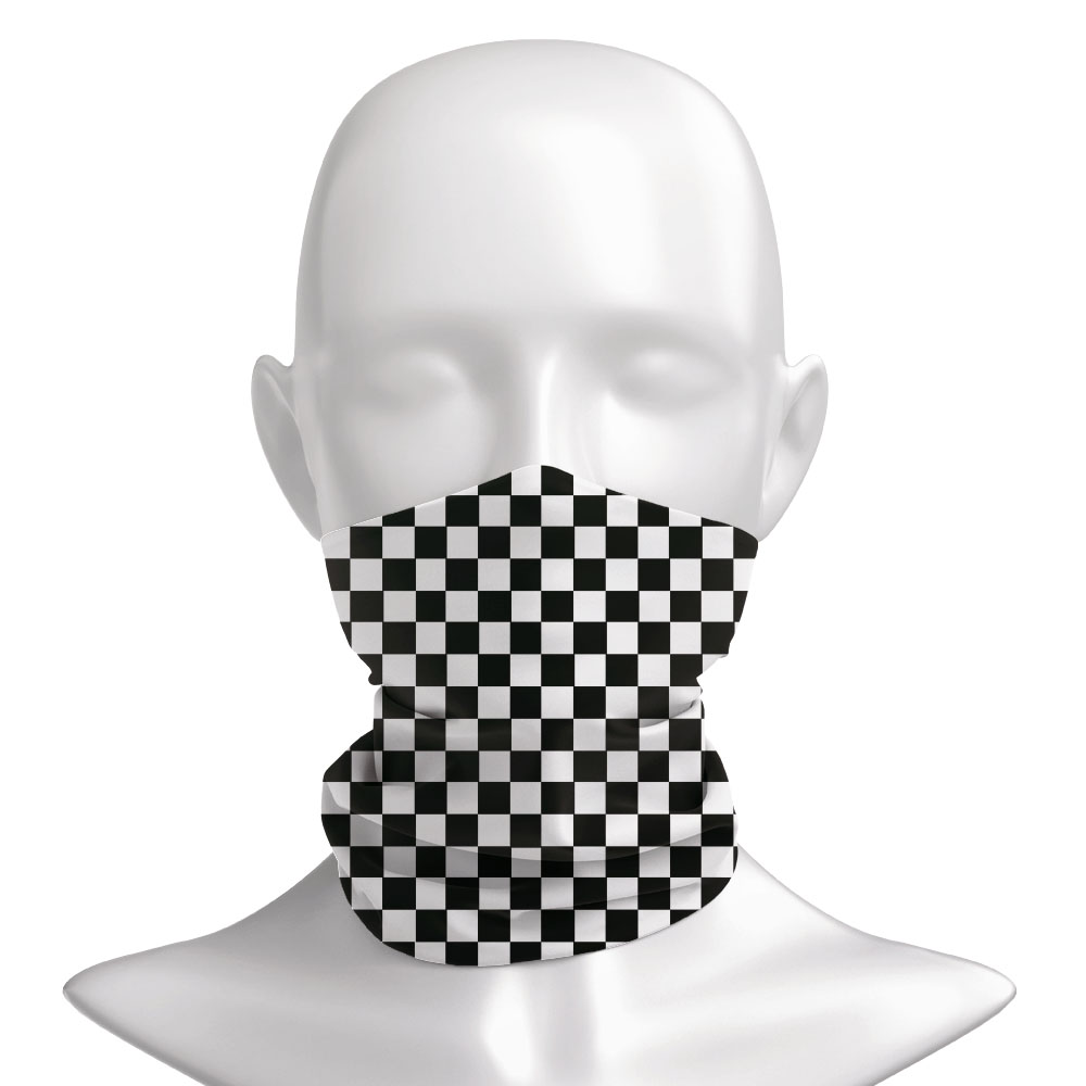Checkered Ska Printed Headband – Neck Warmer Tube Bewertung und Preis