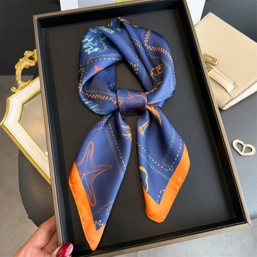 Blue Print Silk Square Scarf W – Bandana Cotton Bewertung und Preis