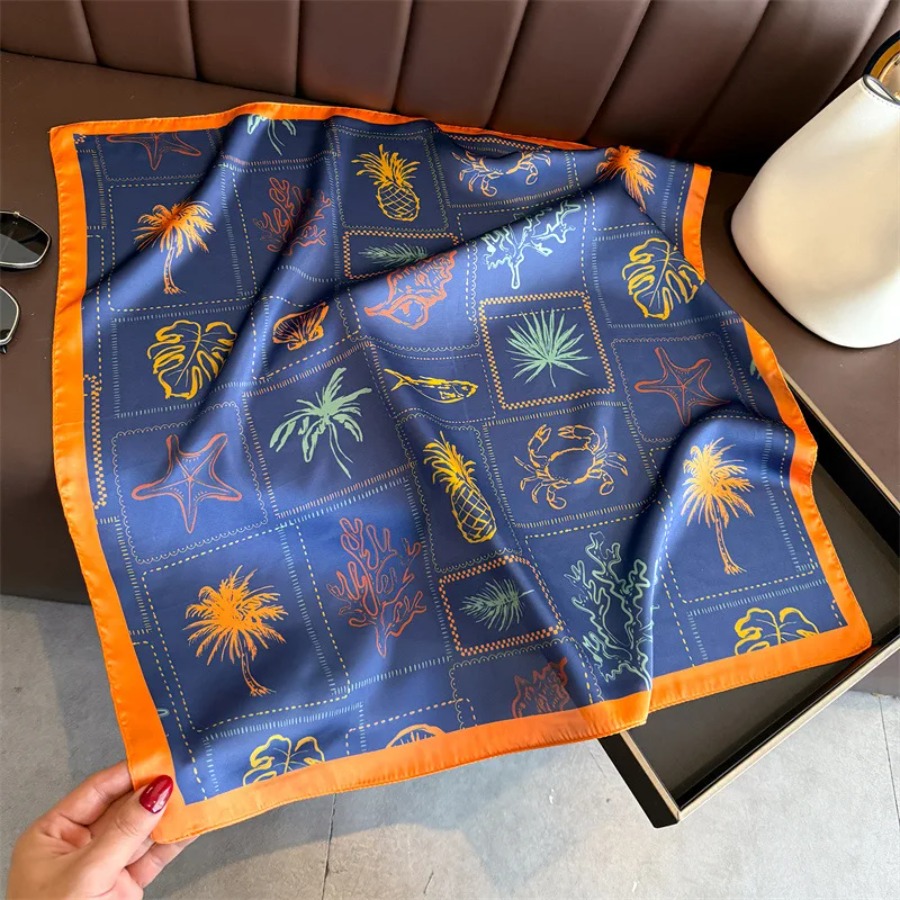 Blue Print Silk Square Scarf W – Bandana Cotton Bewertung und Preis